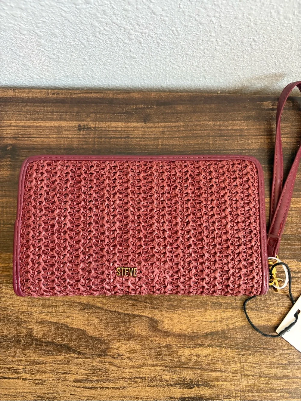 Steve Madden Woven Wristlet Wallet